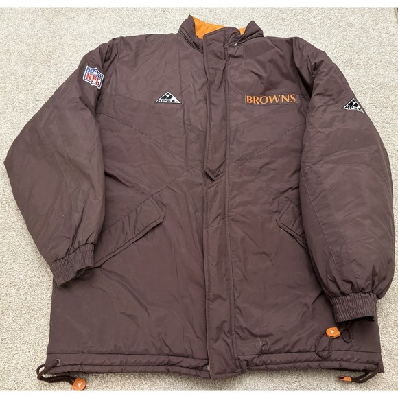 Apex One Other - VTG 90s Cleveland Browns NFL Pro Line Apex One Parka Coat Jacket Full Zip XL